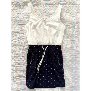 SPRINGFIELD Swimsuit Cover Up White and Navy Dress